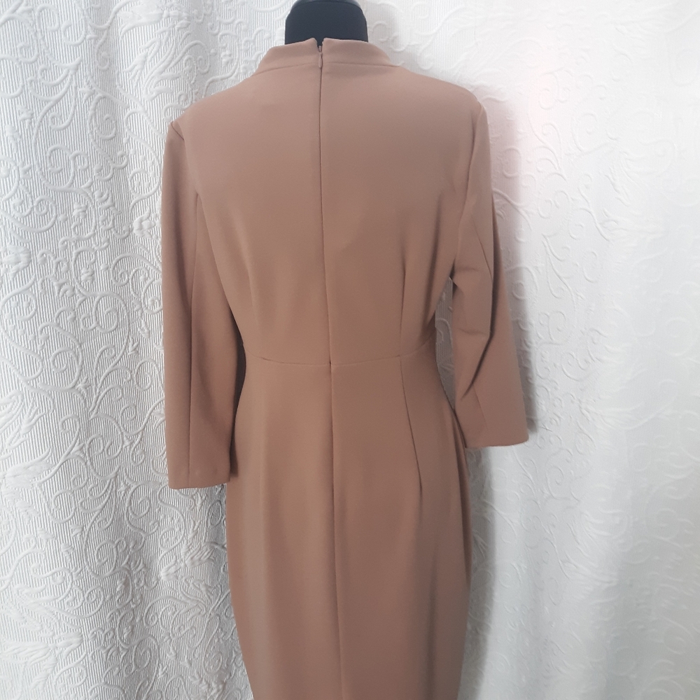 Calvin Klein Minimalist Blush Knit Dress S10 - Picture 4 of 5